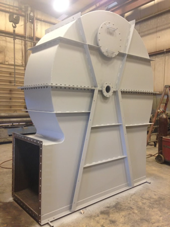 A vent made of carbon steel